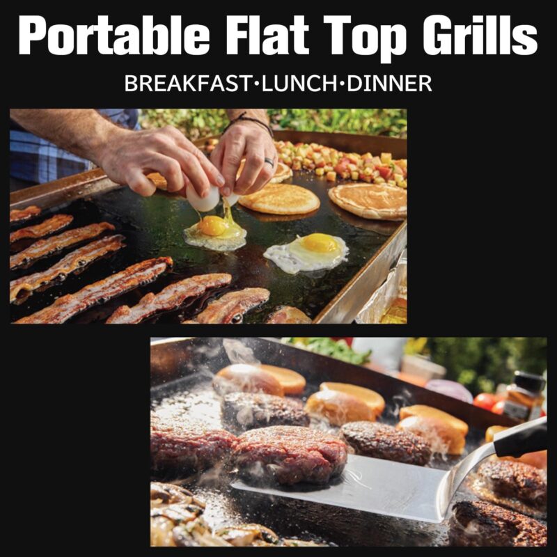 AKIUDEX 36  4-Burner Propane Outdoor Flat Top Gas Griddle Grill Cooking Station - Image 4