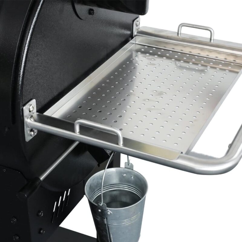 ASMOKE AS700P 700 sq. in. Skylights Wood Pellet Grill Smoker 8 in 1 BBQ - Black - Image 5