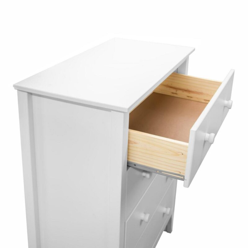 Adeptus Solid Wood Easy Pieces 4 Drawer Chest of Drawers - White - Image 7