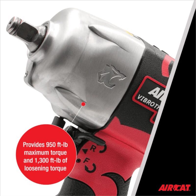 AirCat 1/2  VIBROTHERM DRIVE Composite Impact Wrench - Image 5