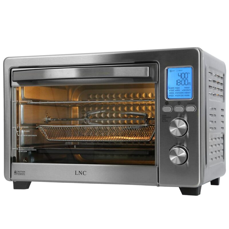 Air Fryer Toaster Oven 12-in-1 Countertop Oven with Speedy Convection, Large 34 QT Capacity, 1750W, Stainless Steel - Gray - Image 4