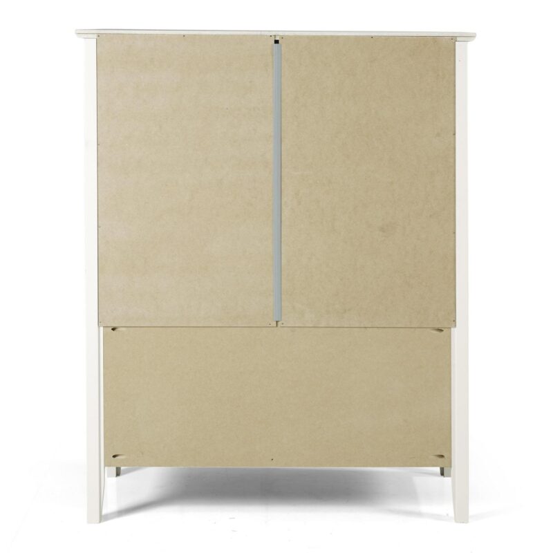 Alaterre Furniture Simplicity 48  Wood 3-Shelf Bookcase in White - Image 6
