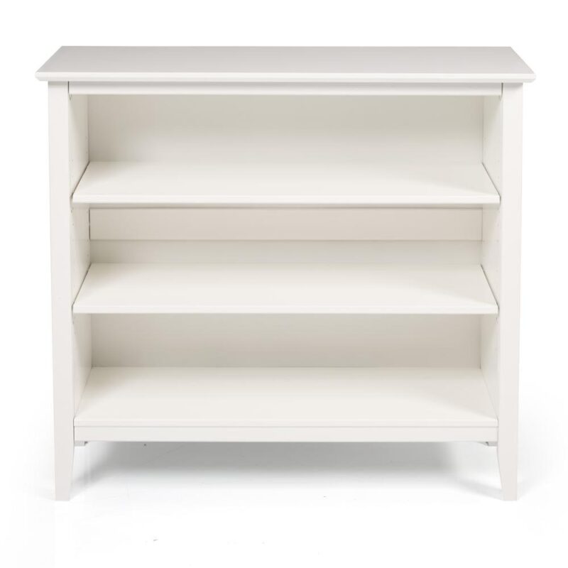 Alaterre Furniture Simplicity Kids Under Window Bookcase, Durable Brazilian Pine and Pine Veneer, Adjustable Shelves, White - Image 5