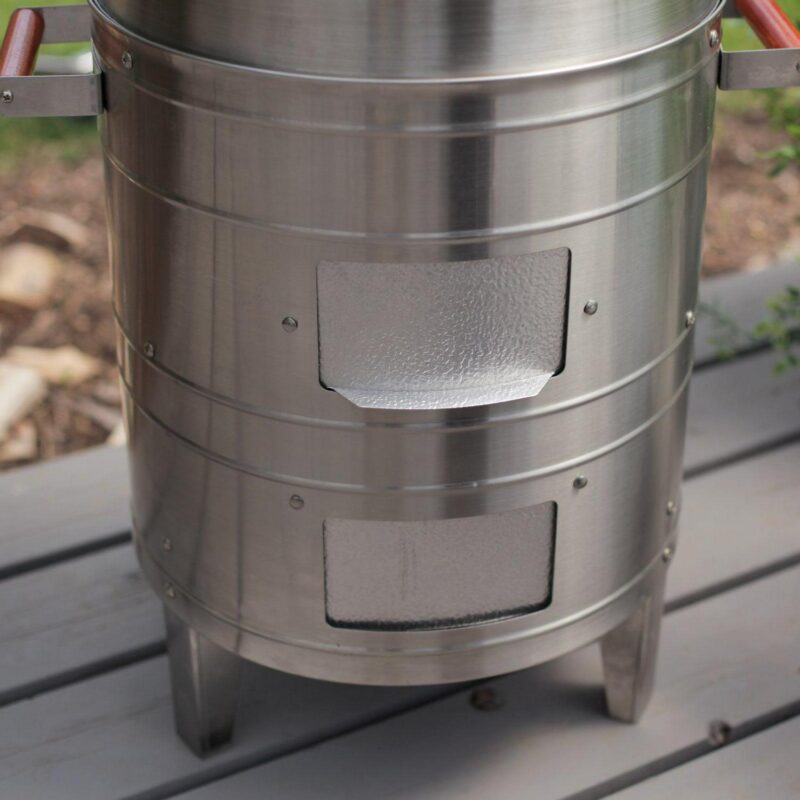 Americana Stainless Steel 351sq. inch Charcoal Water Smoker - Image 7