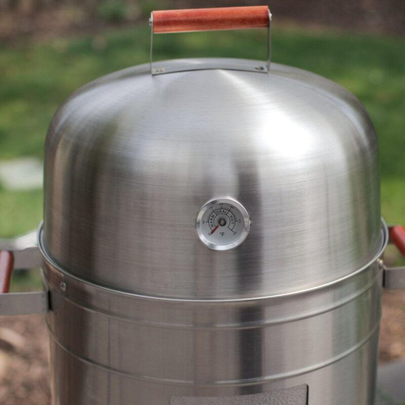 Americana Stainless Steel 351sq. inch Charcoal Water Smoker - Image 5