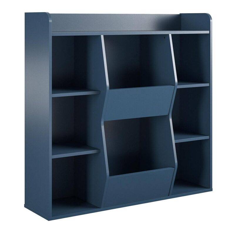 Ameriwood Home Charli Kids Large Toy Storage Bookcase, Navy - Image 8