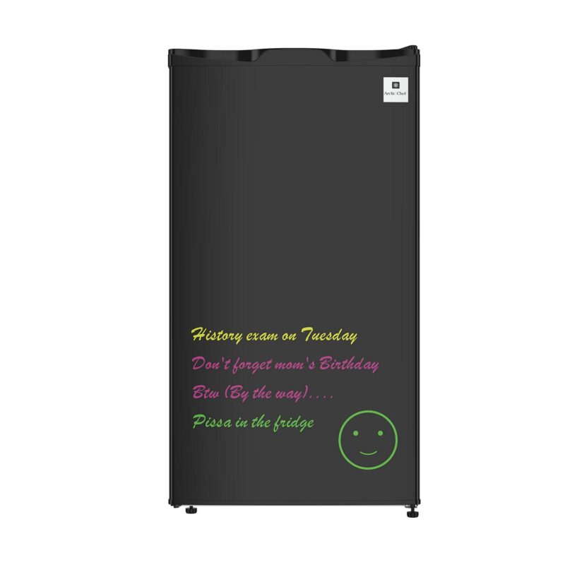 Arctic Chef 3.2 Cu. ft. Compact Refrigerator with Eraser Board Door, RFR326, Black - Image 6