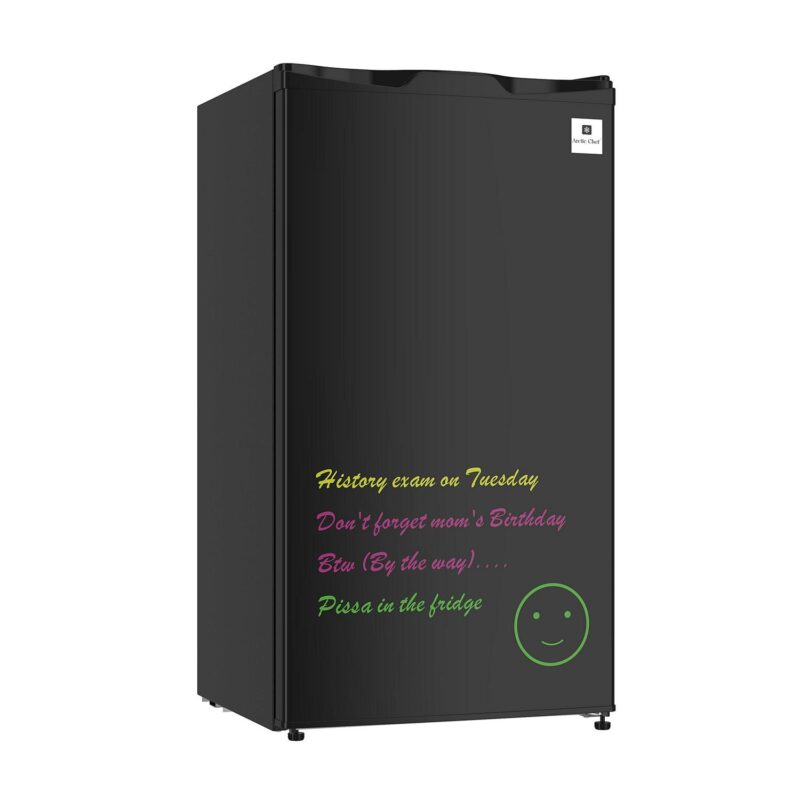 Arctic Chef 3.2 Cu. ft. Compact Refrigerator with Eraser Board Door, RFR326, Black - Image 5