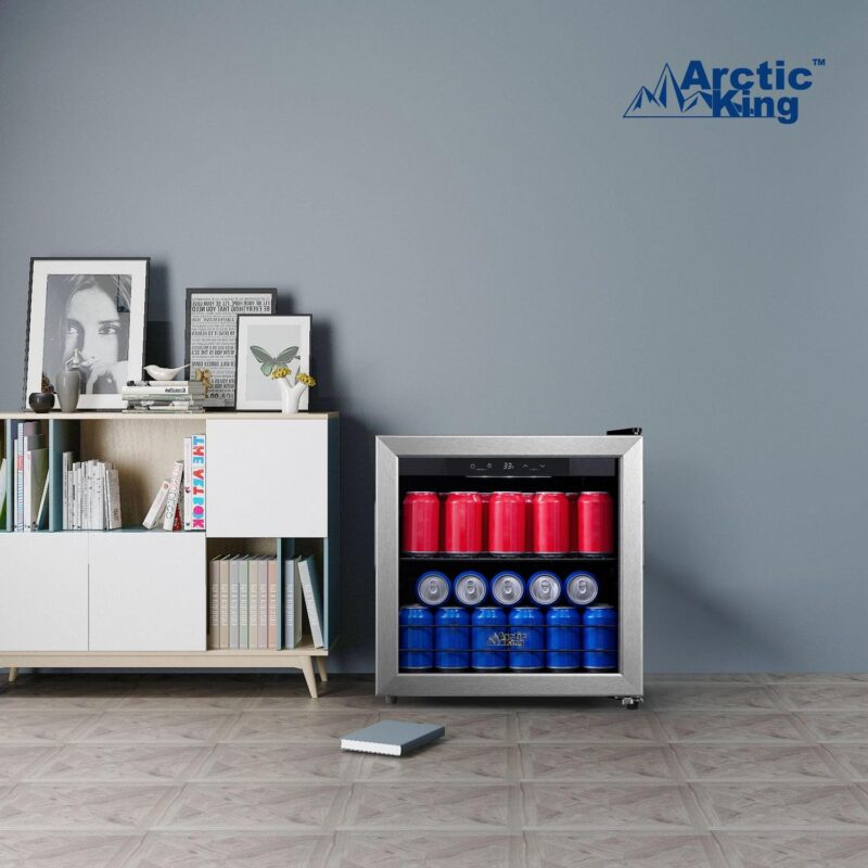 Arctic King 48-Can Stainless Steel Beverage Fridge and Cooler with Electrical Control, ARV48B1AST - Image 10