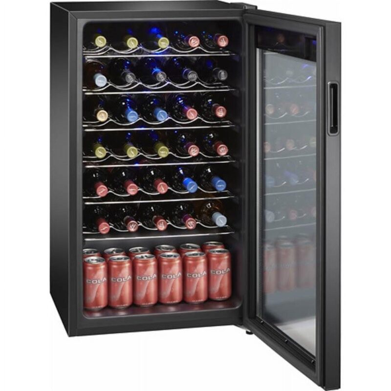 Arctic King Premium 34-Bottle Standard Wine Cooler, Glass Door, AWCA034ADB - Image 2