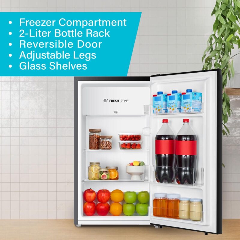 Arctic Wind New 4.4-Cu. ft. Standard Compact Refrigerator with Freezer Compartment, Silver, 2AW1SLF44A - Image 8