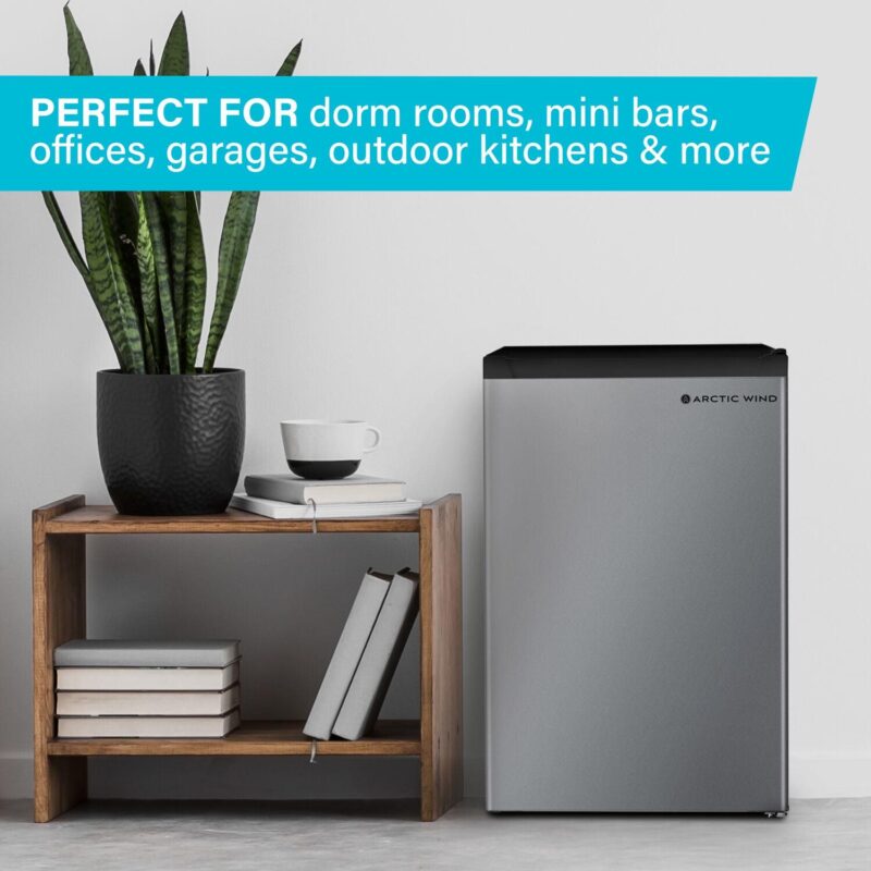 Arctic Wind New Standard 17.5 in W 2.6-Cu. ft. Energy Star Compact Refrigerator with Freezer - Image 5