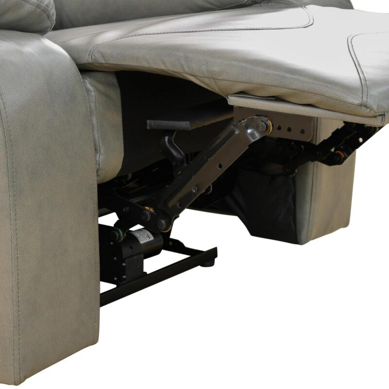 Aukfa 37  Manual Recliner Sofa Chair for Living Room, Home Theater Reclining, Flannel, Gray - Image 8