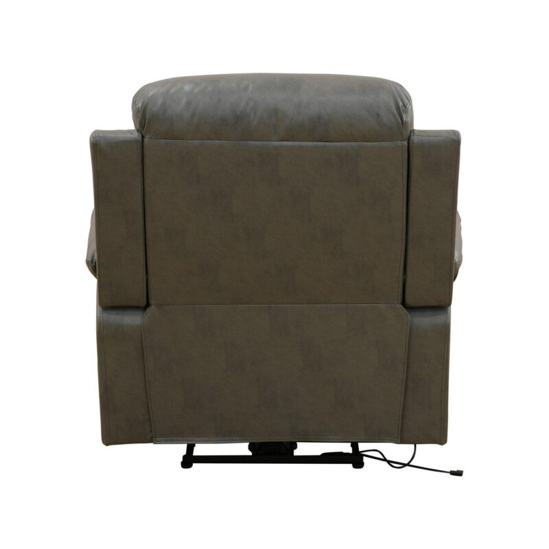 Aukfa 37  Manual Recliner Sofa Chair for Living Room, Home Theater Reclining, Flannel, Gray - Image 6