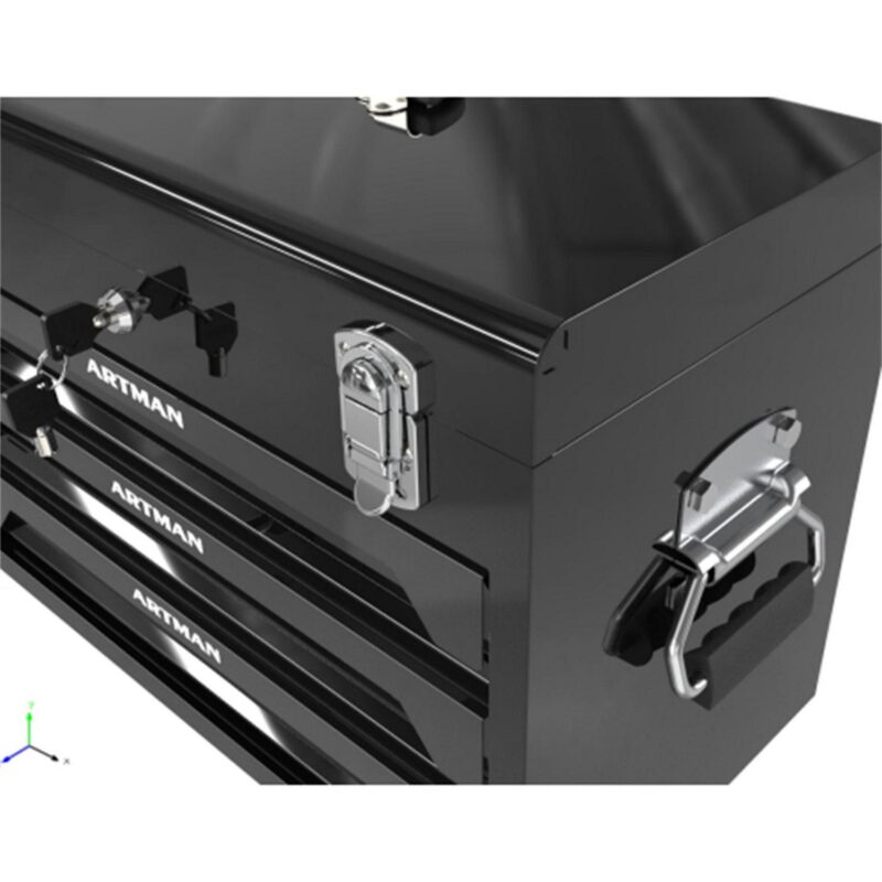 Aukfa 439-Piece Mechanics Tool Set, 3 Drawer Tool Organizer Metal Box w/ Tool Kit for Home, Auto Repair, Black - Image 7