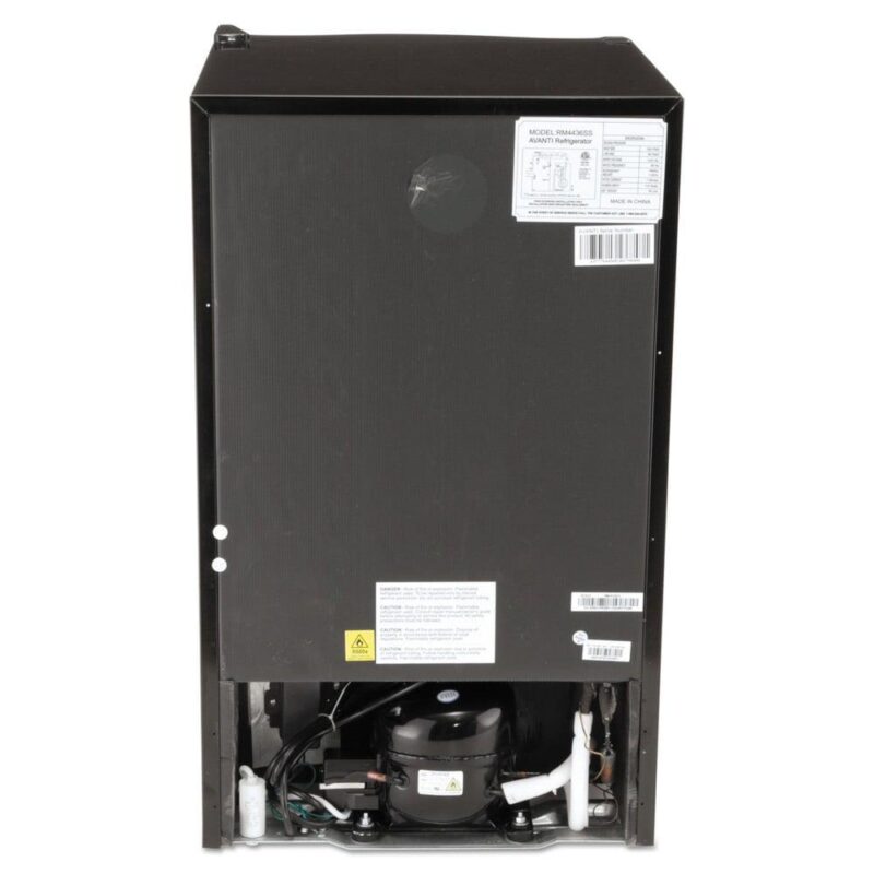 Avanti 4.4 cu ft 19-inch New Compact Single Door Refrigerator in Stainless Steel - Image 4