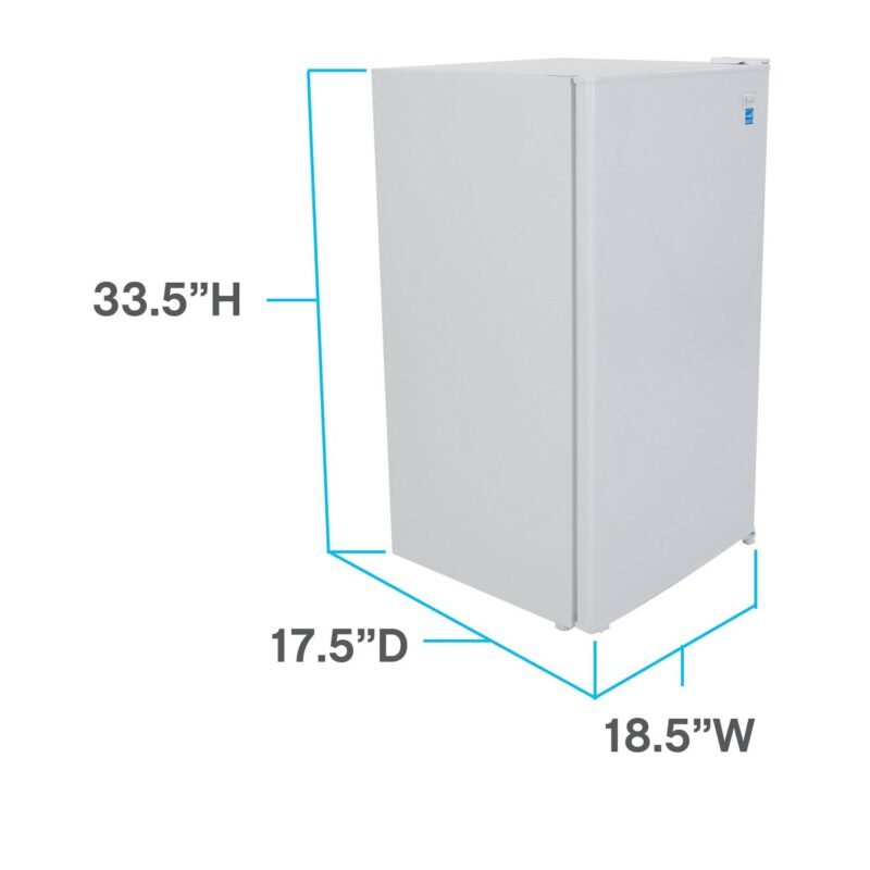 Avanti AVARM3306W 3.3 Cu Ft Compact Refrigerator w/ Chiller, White - Image 2