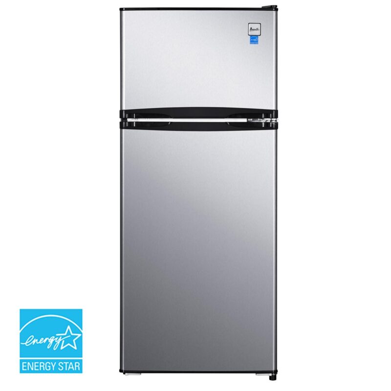 Avanti RA45B3S 4.5 Cu. Ft. Stainless Top Freezer Compact Refrigerator - Image 7