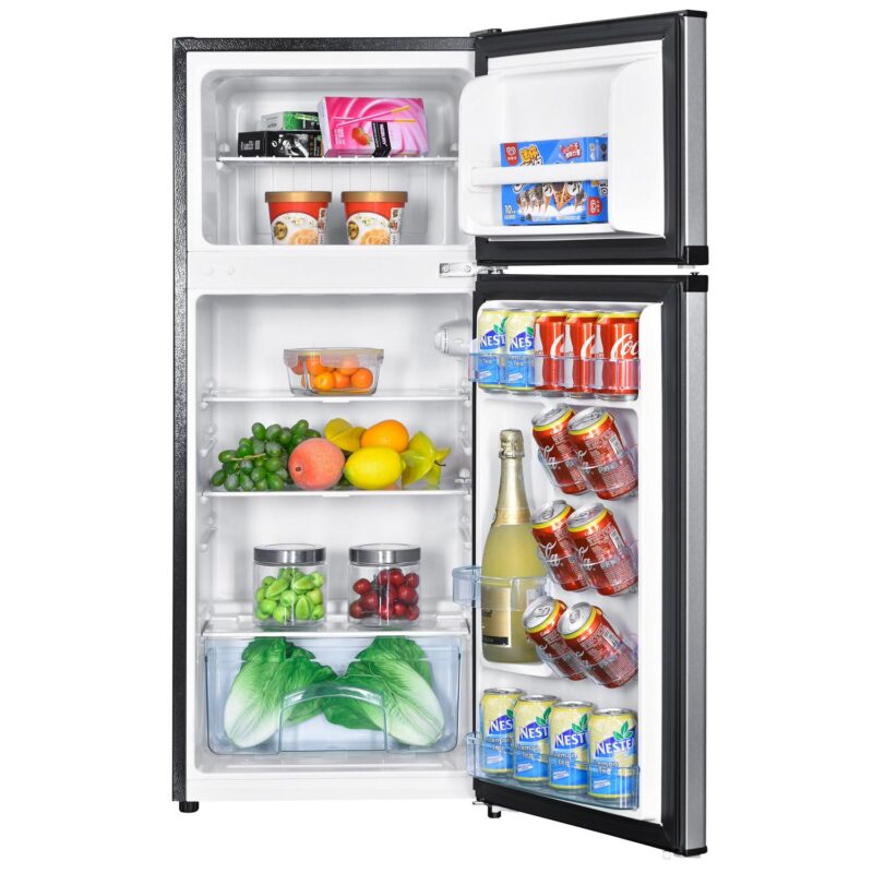 Avanti RA45B3S 4.5 Cu. Ft. Stainless Top Freezer Compact Refrigerator - Image 2