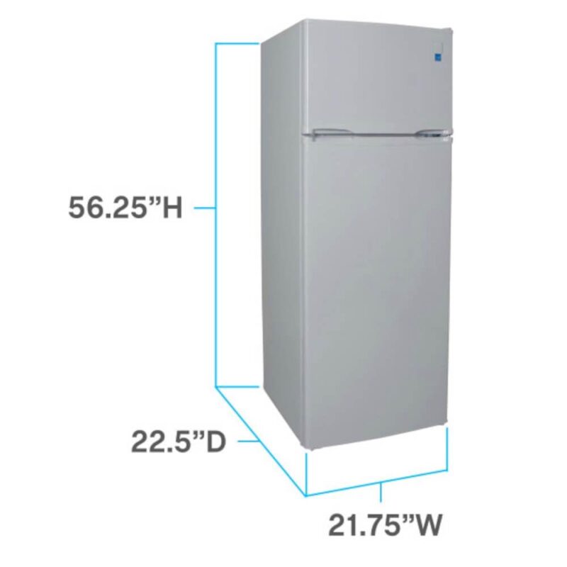 Avanti RA730B0W 7.3 Cu. Ft. White Top Freezer Refrigerator - Image 4