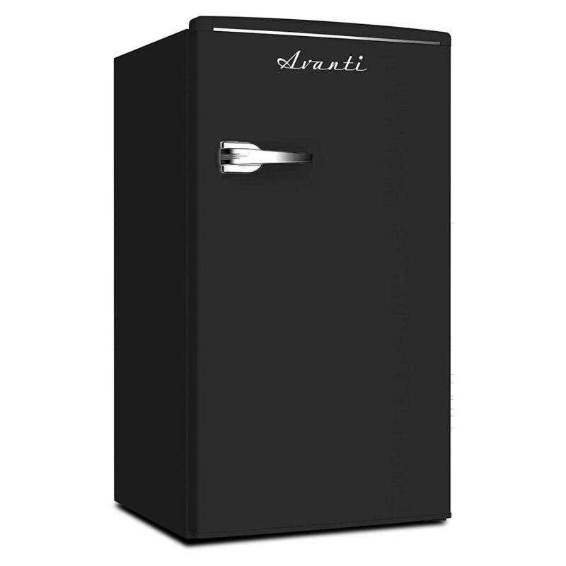 Avanti RMRS31X5R-IS Retro Compact Refrigerator with Manual Defrost, Black