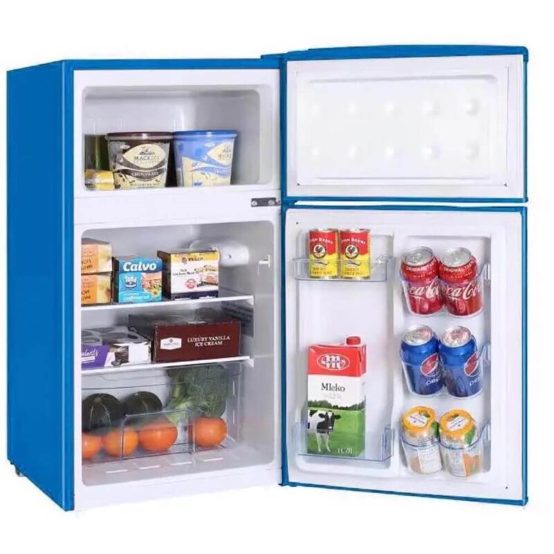 Avanti Retro Series 3.0 cu. ft Double-Door Design Compact Refrigerator and Freezer, Manual Defrost - Image 2