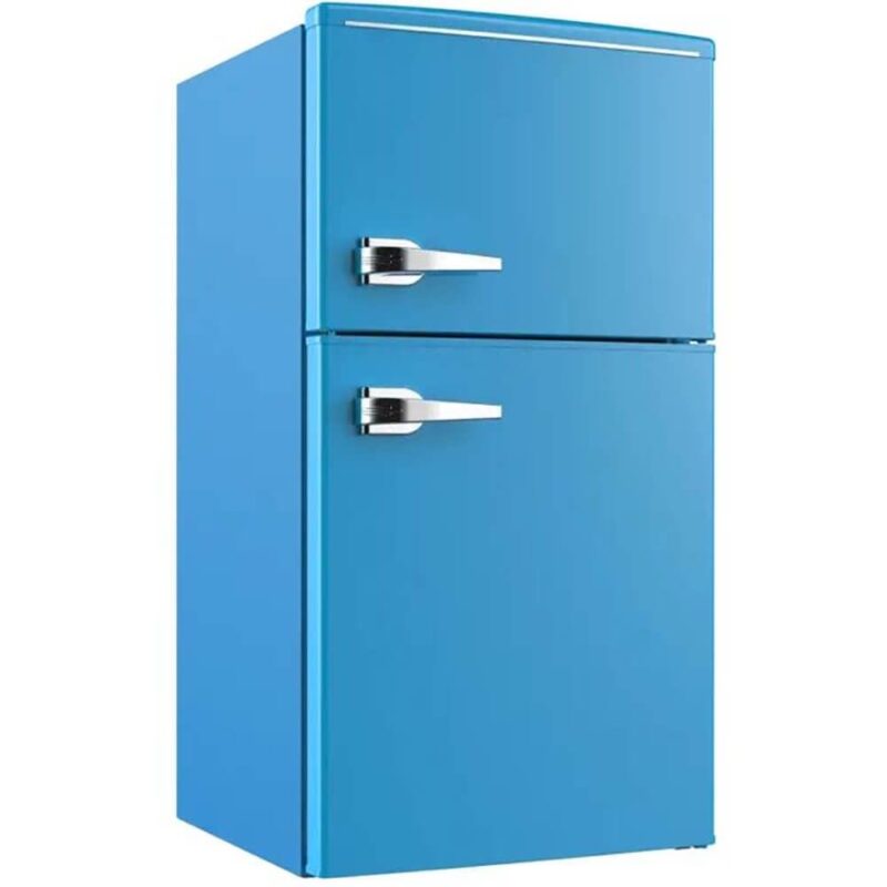 Avanti Retro Series 3.0 cu. ft Double-Door Design Compact Refrigerator and Freezer, Manual Defrost