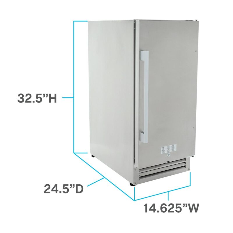 Avanti Reversible Door Hinges Refrigerators with Shelves, Stainless Steel, 69.0 lb - Image 2