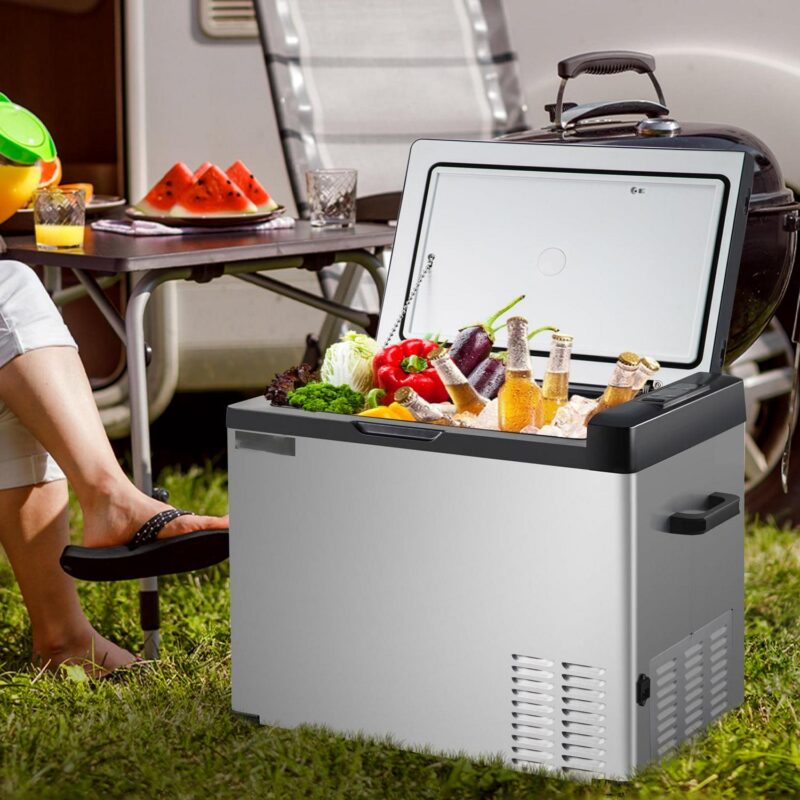 BENTISM 12volt Car Refrigerator Portable Freezer 42Qt Camping Refrigerator Outdoor