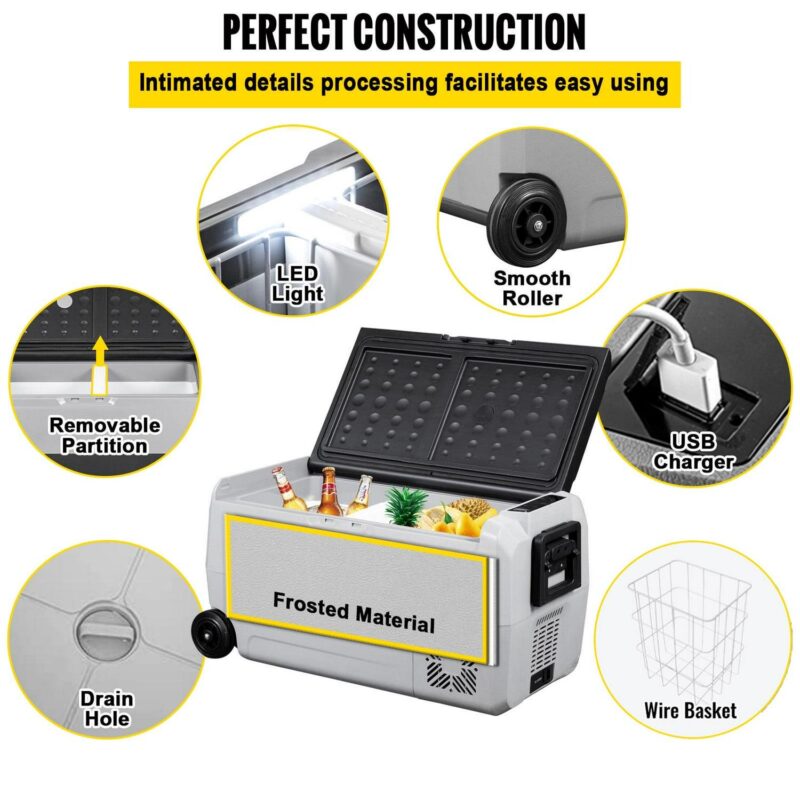 BENTISM 38 Qt Portable Car Refrigerator RV Fridge Freezer 12/24V DC and 110-240V AC - Image 6