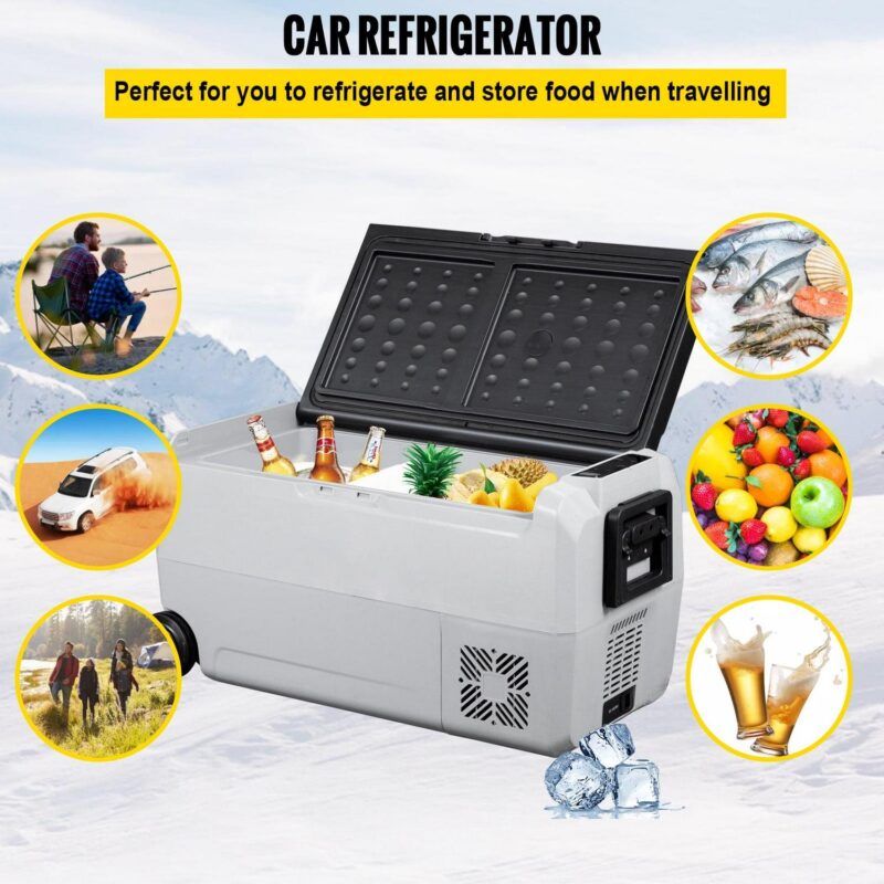 BENTISM 38 Qt Portable Car Refrigerator RV Fridge Freezer 12/24V DC and 110-240V AC - Image 3