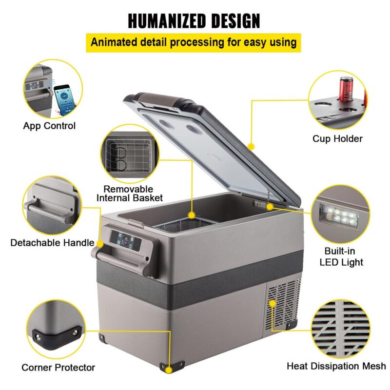 BENTISM 45L Compressor Portable Small Refrigerator Cooler Freezer Home And Car Vehicular Fridge - Image 5