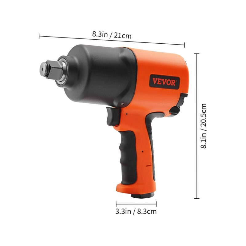 BENTISM Air Impact Wrench, 3/4-Inch Drive Air Impact Gun, Up to 1870ft-lbs Nut-busting Torque, Composite Pneumatic Impact Wrench for Auto Repairs and Maintenance Heavy Duty - Image 8