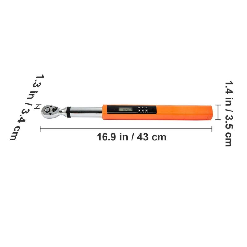 BENTISM Digital Torque Wrench, 3/8  Drive Electronic Torque Wrench, Torque Wrench Kit 3.7-37ft.lb/5-50n.m Torque Range Accurate to A+-2%, 3-Mode Adjustable Torque Wrench Set with LED Buzzer Calibration - Image 8