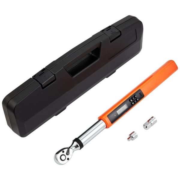 BENTISM Digital Torque Wrench, 3/8  Drive Electronic Torque Wrench, Torque Wrench Kit 3.7-37ft.lb/5-50n.m Torque Range Accurate to A+-2%, 3-Mode Adjustable Torque Wrench Set with LED Buzzer Calibration