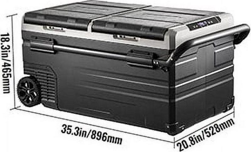 BENTISM Portable Corded Electric Refrigerator, ABS Plastic, 240 v - Image 2