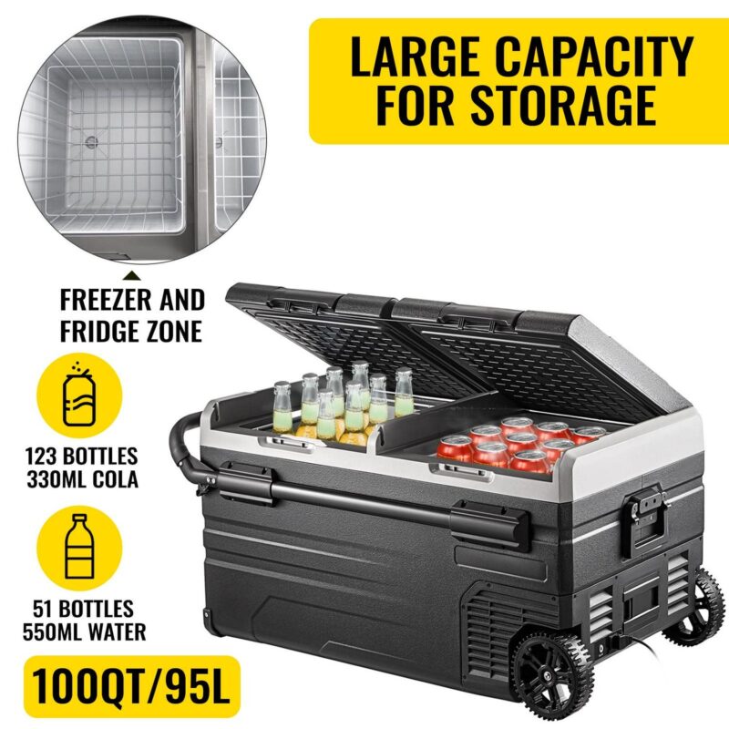 BENTISM Portable Corded Electric Refrigerator, ABS Plastic, 240 v - Image 3