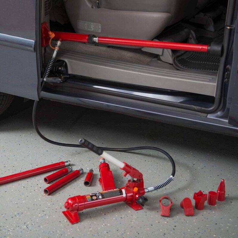 BIG RED 4 Ton Red Hydraulic Steel Auto Body Frame Repair Kit Tool,DMT70401S - Image 3