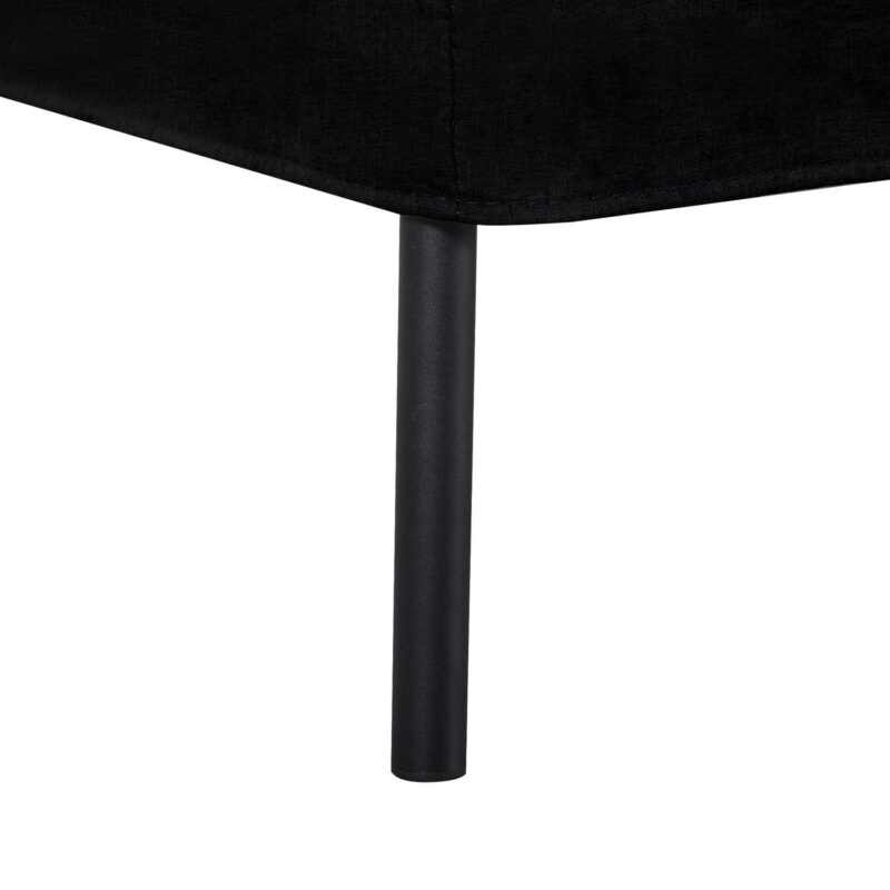 BSHTI 63  Futon Convertible Sofa,Armless,Iron Frame,Five Adjustable Positions Backrest,Space-efficient Design is Ideal for Compact Areas,Black Polyester - Image 14