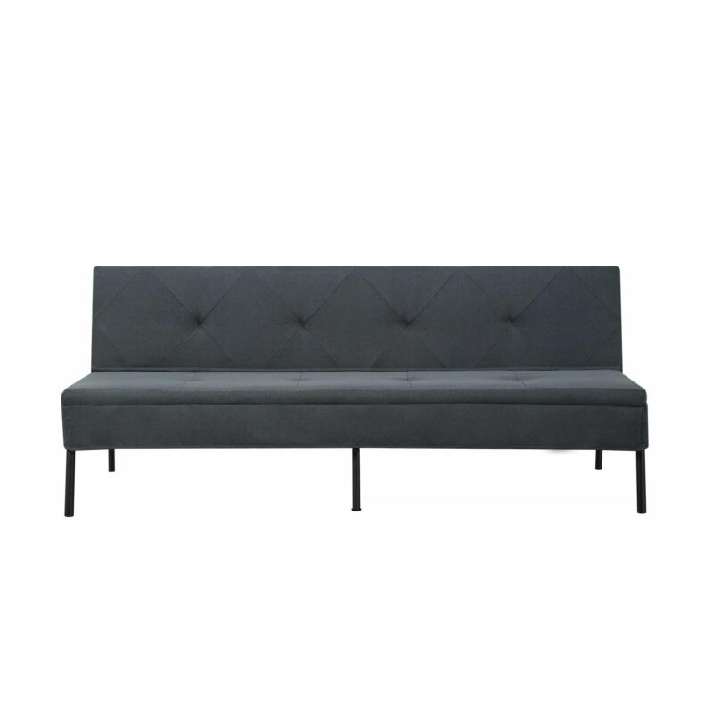 BSHTI 63 inch Futon Sofa Bed,Polyester Fabric Futon Sleeper Sofa with Upholstered for Livingroom,Dark Gray - Image 8