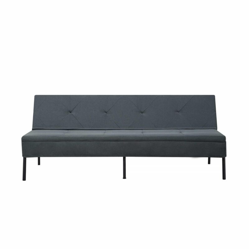 BSHTI 63 inch Futon Sofa Bed,Polyester Fabric Futon Sleeper Sofa with Upholstered for Livingroom,Dark Gray - Image 9