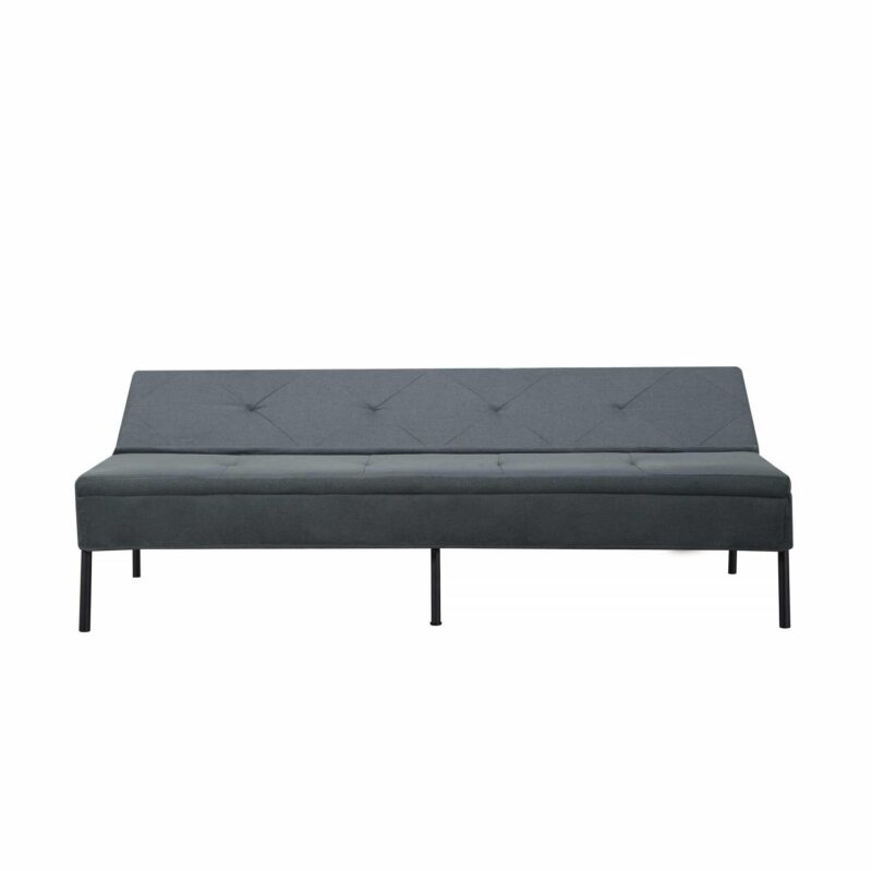 BSHTI 63 inch Futon Sofa Bed,Polyester Fabric Futon Sleeper Sofa with Upholstered for Livingroom,Dark Gray - Image 10