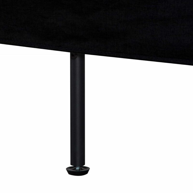 BSHTI 69.5 inch Futon Sofa Bed,Convertible Upholstered Polyester Fabric Sofa Couch for Livingroom(Black) - Image 13