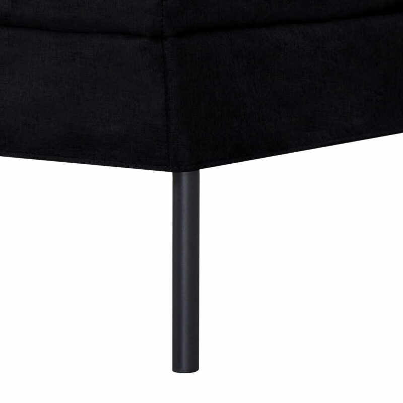 BSHTI 69.5 inch Futon Sofa Bed,Convertible Upholstered Polyester Fabric Sofa Couch for Livingroom(Black) - Image 12
