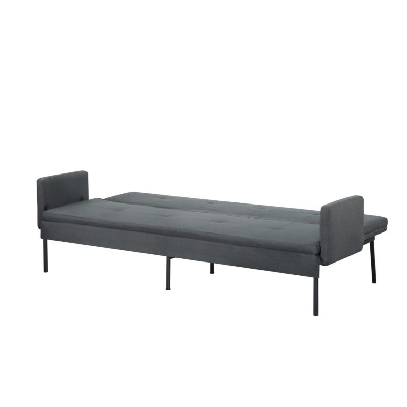 BSHTI 74.8a Futon Sofa Bed,Dark Gray Polyester Upholstered,Twin Size Convertible Sofa,5 Adjustable Positions Backrest for Living Room,Office,Small Apartment - Image 13