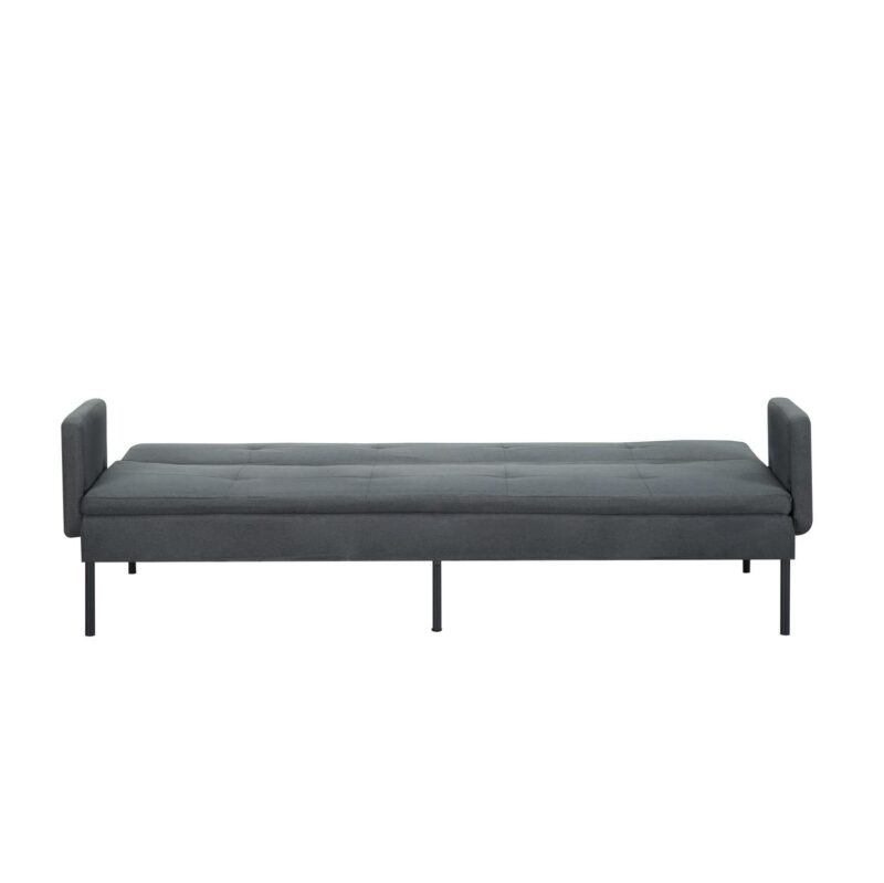 BSHTI 74.8a Futon Sofa Bed,Dark Gray Polyester Upholstered,Twin Size Convertible Sofa,5 Adjustable Positions Backrest for Living Room,Office,Small Apartment - Image 15