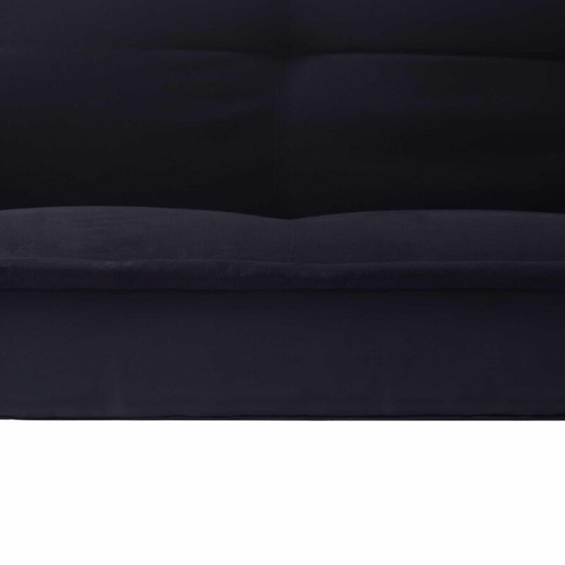 BSHTI Futon Convertible Sofa Bed,3 Adjustable Backrest Positions,Upholstered with Faux Suede,Twin Size Futon Sleeper Sofa(Black) - Image 11