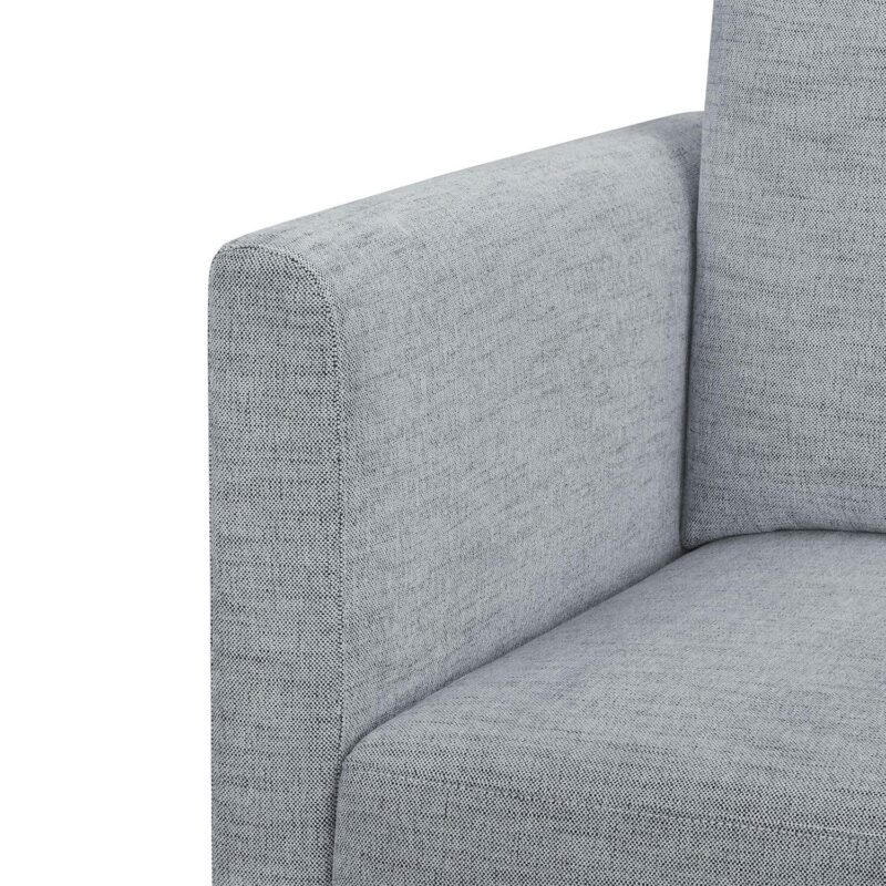 Beautiful Drew Modular Sectional Sofa with Ottoman by Drew Barrymore, Gray Fabric - Image 9