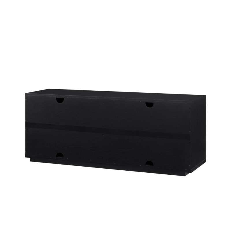 Beautiful Fluted TV Stand for TVa s up to 70a by Drew Barrymore, Rich Black Finish - Image 5
