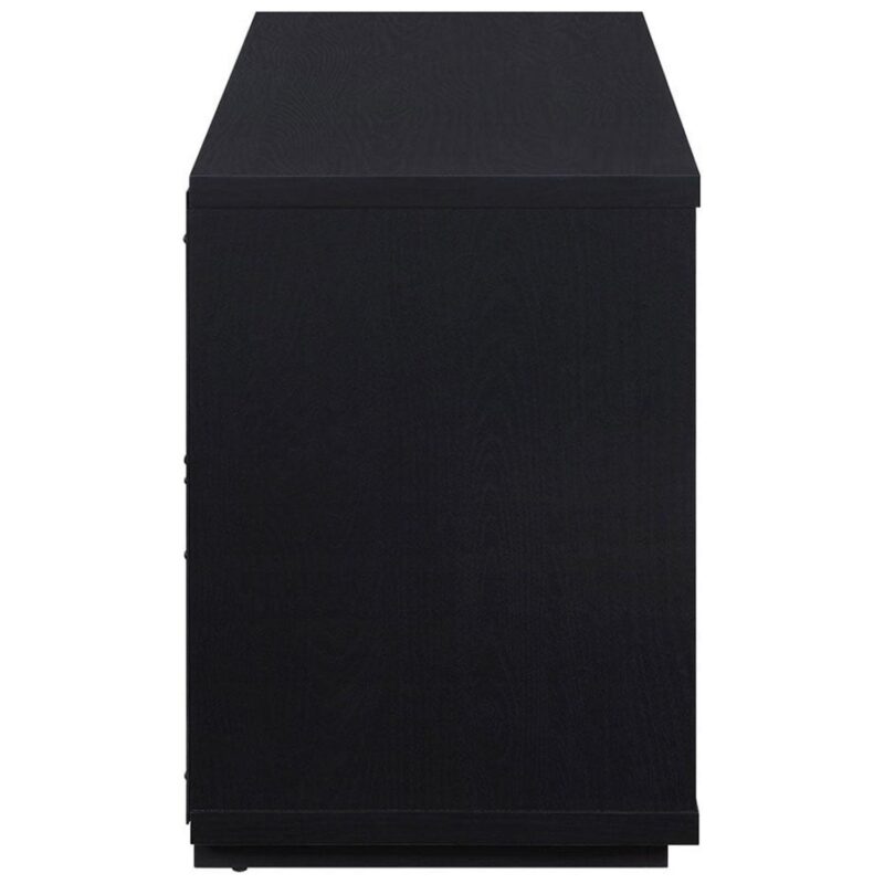 Beautiful Fluted TV Stand for TVa s up to 70a by Drew Barrymore, Rich Black Finish - Image 10